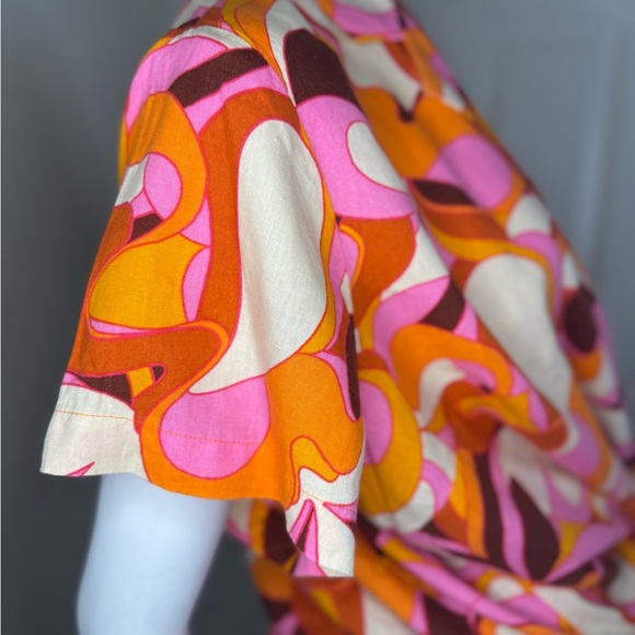 Ava & Viv Orange Red Resort Wear Set Of Shorts And Shirt Size 1X. - Picture 12 of 15